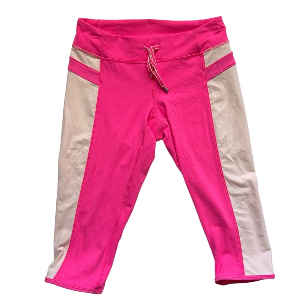 Lululemon Hot Pink Heat It Up Crop Athletic Leggings size 2